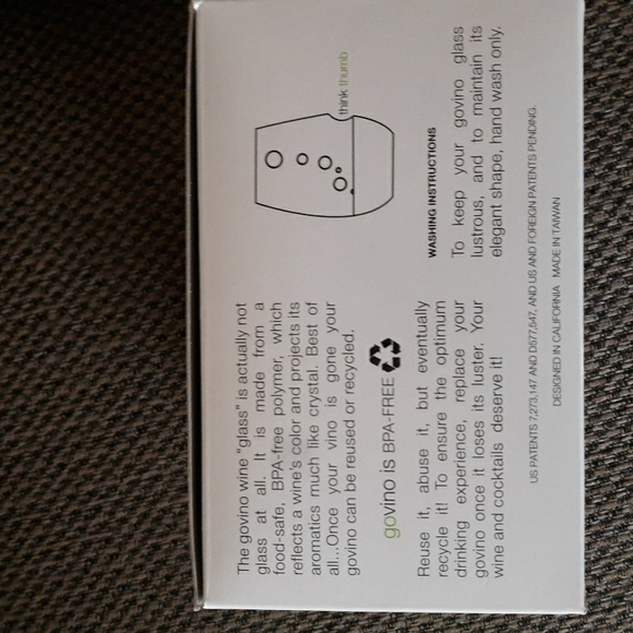 NEW Govino wine glass set of  4 go anywherere reusable shatter proof 12 oz - Picture 5 of 5